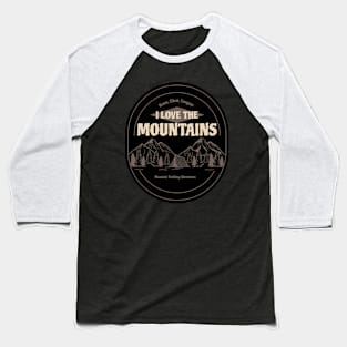 Roam, Climb, Conquer: Mountain Trekking Adventures Baseball T-Shirt